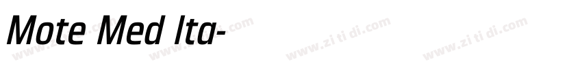 Mote Med Ita字体转换